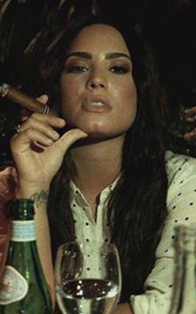 Demi Lovato and cigar